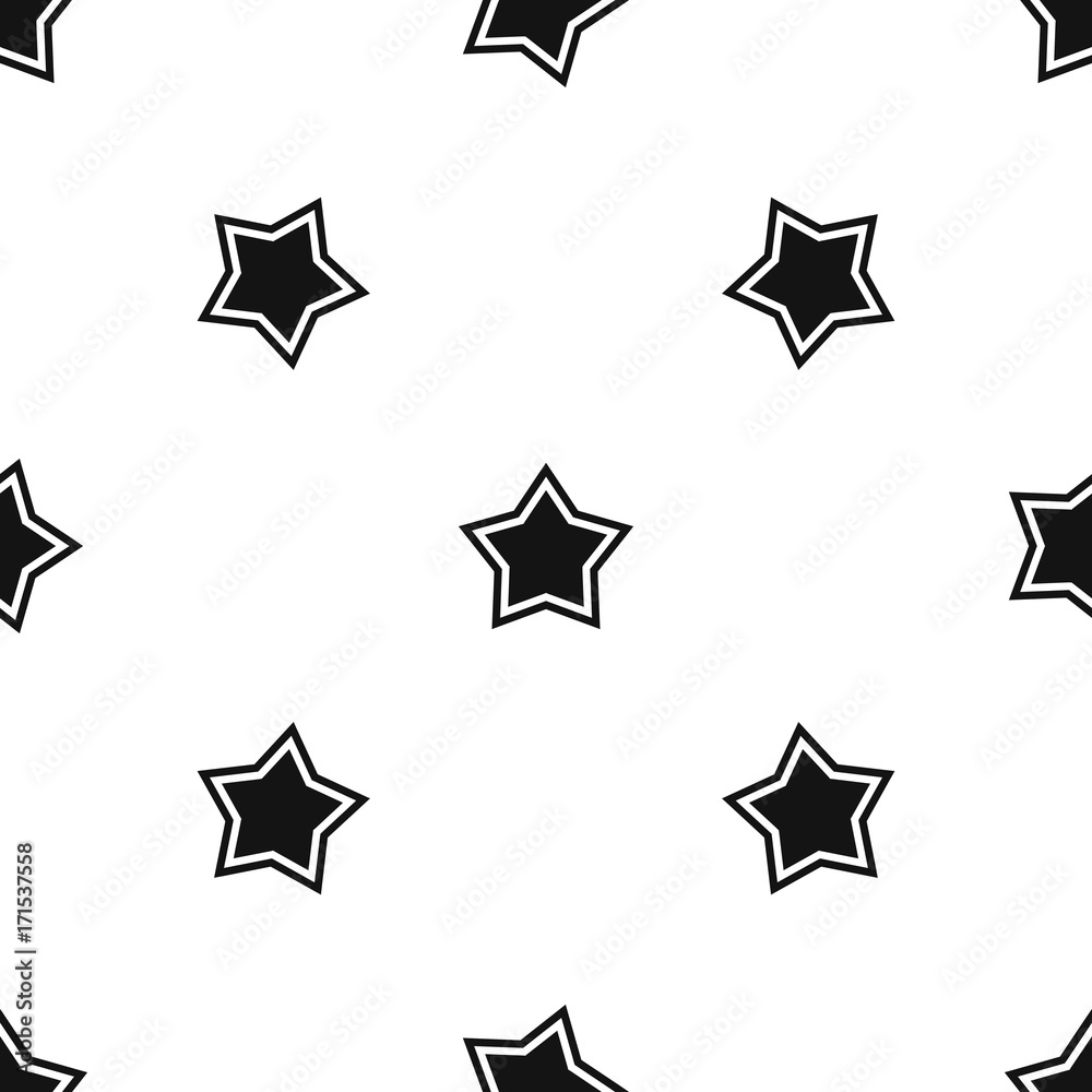 Star pattern seamless black Star pattern seamless black