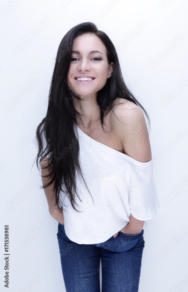 Portrait of confident young woman. Beauty and fashion. Portrait of confident young woman. Beauty and fashion.