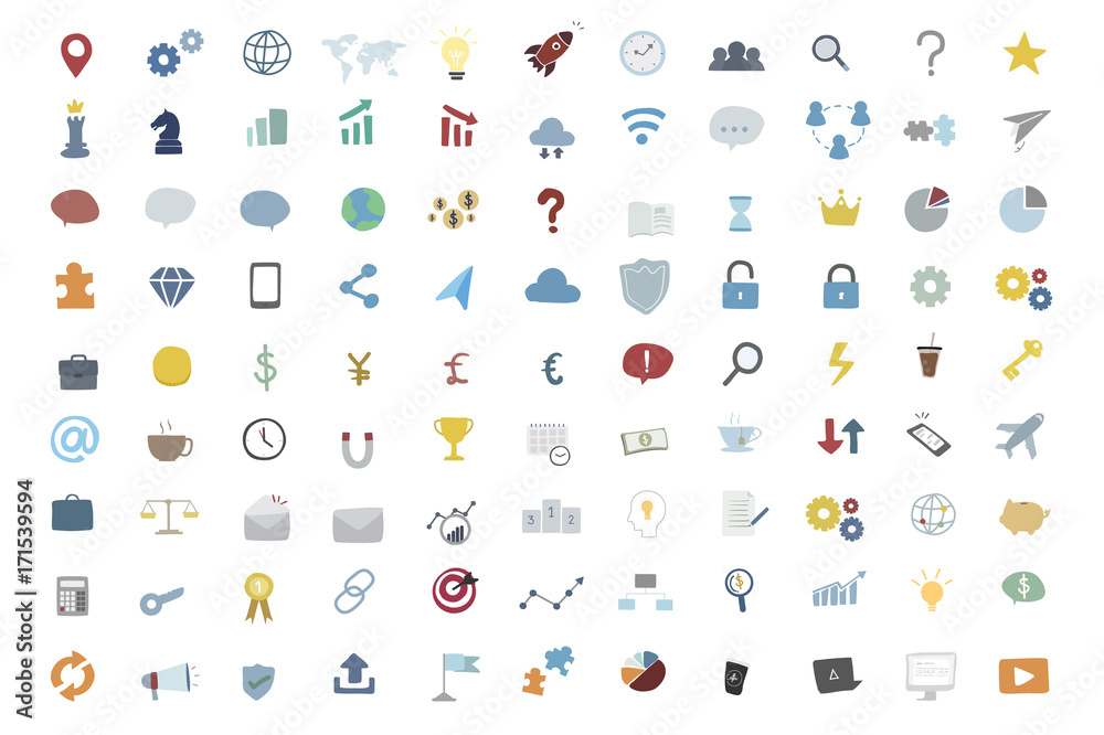 Vector collection of business people