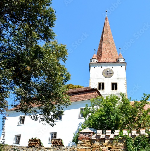 Fortified medieval saxon church in the village Cincu, Grossschenk, Transylvania,Romania
The settlement was founded by the Saxon colonists in the middle of the 12th century photo