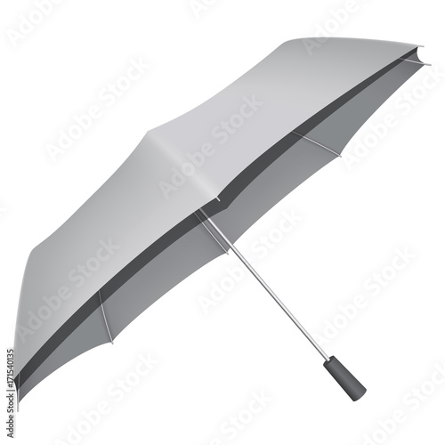 Automatic umbrella mockup, realistic style