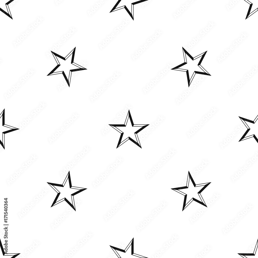 Star pattern seamless black Star pattern seamless black