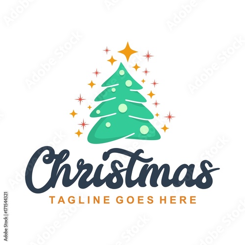 Unique Christmas Logo Template