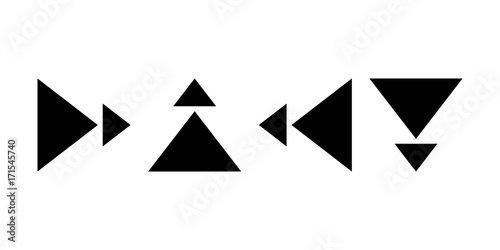 Free Download Pointers, arrows the direction of motion. Black silhouettes - GFXLoad