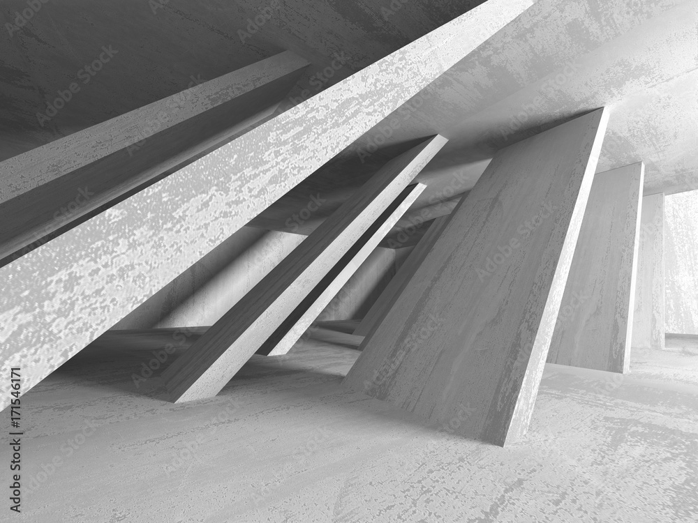 Abstract geometric concrete architecture background Abstract geometric concrete architecture background