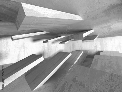 Abstract geometric concrete architecture background © VERSUSstudio