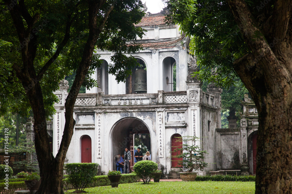 temple of literature in Hanoi, Vietnam