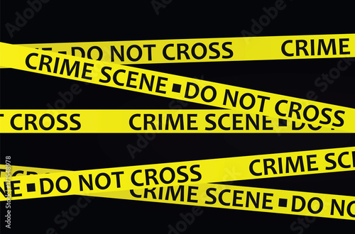 Crime scene tape. vector illustration
