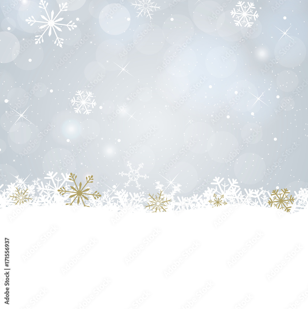 winter background with snow