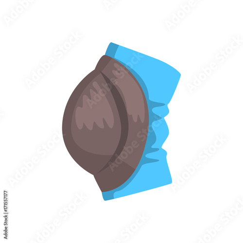 Protective knee pad cartoon vector Illustration
