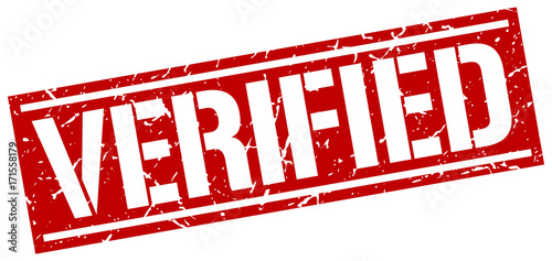 verified square grunge stamp
