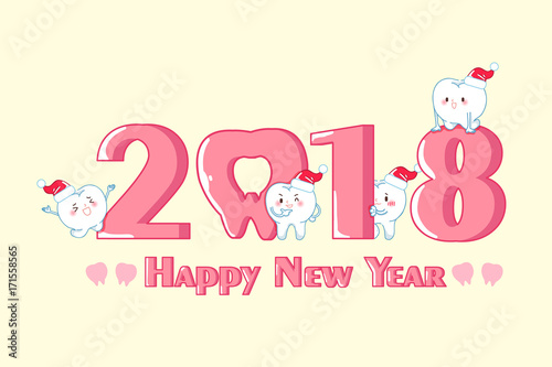 tooth with merry christmas