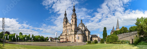 Panoramafoto Dom und Michaelskirche in Fulda photo