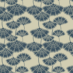 Deken met foto Japanse stijl patronen Seamless floral japanese pattern  © alexmu