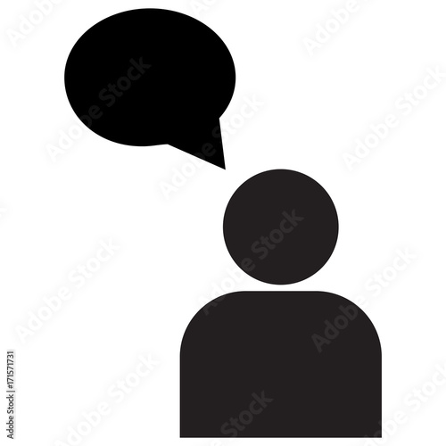 Vector of Business People and Speech Bubble