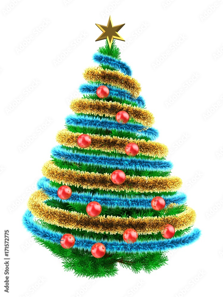 3d tinsel blue 3d tinsel blue