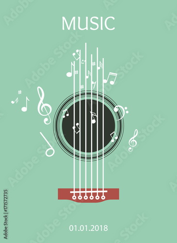 Vector Template, Music Party, Music Festival, Music Sound, Music Poster, Modern Design. Music Cover Template Design.