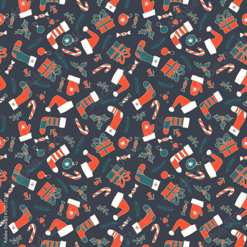 christmass seamless vector pattern