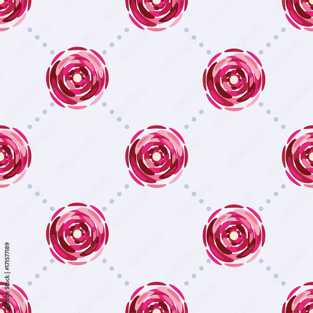 Seamless pattern with beautiful pink flowers Seamless pattern with beautiful pink flowers