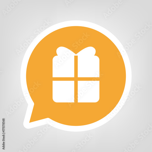 Gelbe Sprechblase - Geburtstagsgeschenk