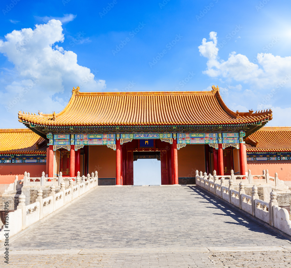 Obraz premium royal palaces of the Forbidden City in Beijing,China