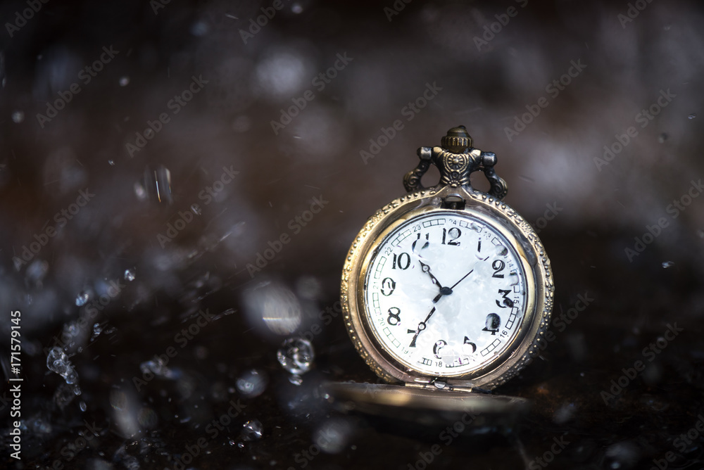 custom made wallpaper toronto digitalVintage pocket in splash water