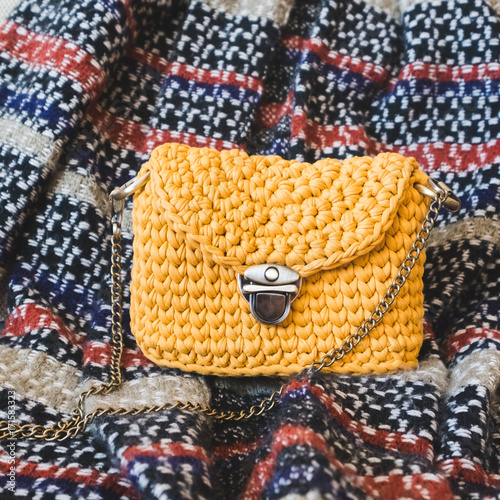 Fashion textile female handbag