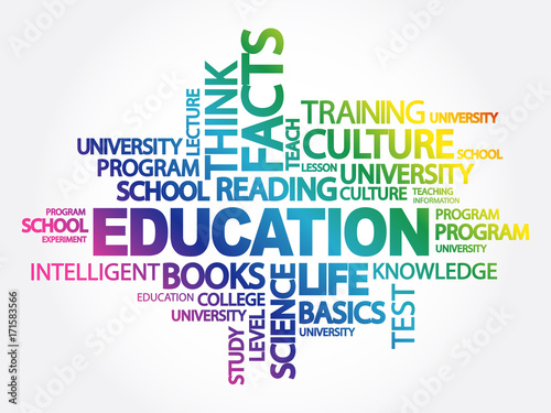 EDUCATION word cloud collage, background concept