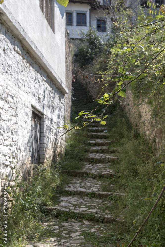 Old stone stairway