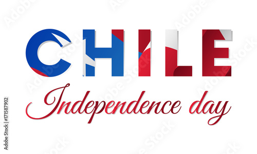 Chile independence day. Vector illustration.
