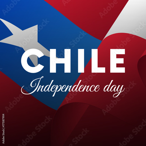 Chile independence day. Vector illustration.