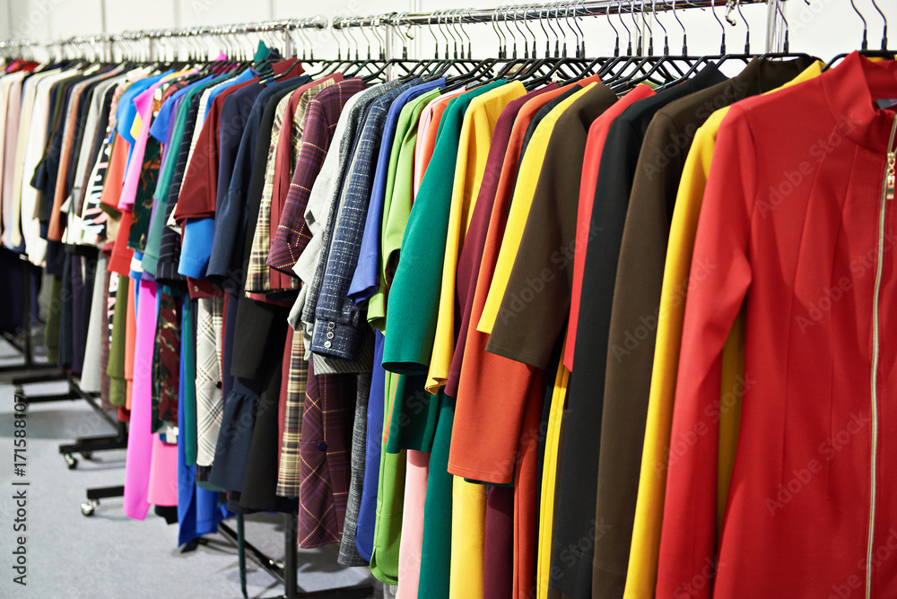 Fototapeta premium Women's clothing in store
