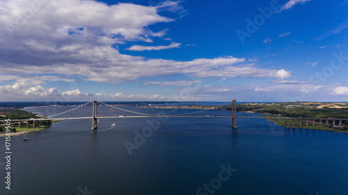 New Little Belt Bridge from drone view