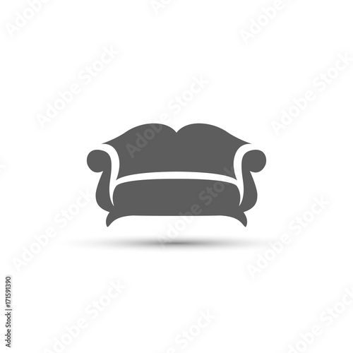 Sofa Icon. Vector illustration