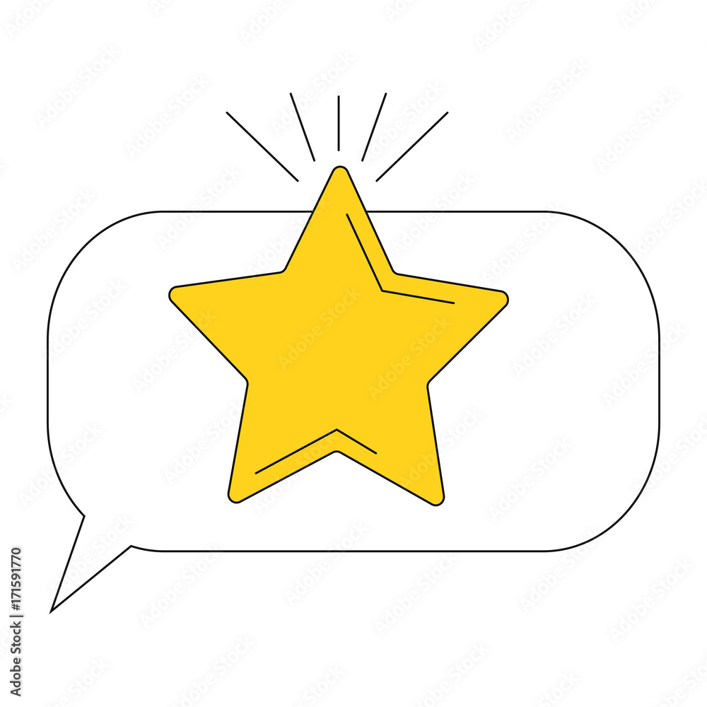Vector illustration of a star. Icon with the image of a silhouette of the celestial five-pointed golden star for application, website, infographics, business-orientations on a white background Vector illustration of a star. Icon with the image of a silhouette of the celestial five-pointed golden star for application, website, infographics, business-orientations on a white background
