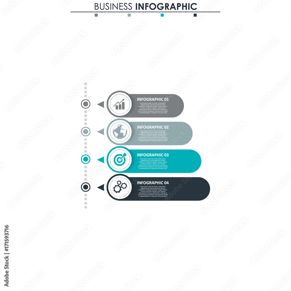 Business data, chart. Abstract elements of graph, diagram with 4 steps, strategy, options, parts or processes. Vector business template for presentation. Creative concept for infographic Business data, chart. Abstract elements of graph, diagram with 4 steps, strategy, options, parts or processes. Vector business template for presentation. Creative concept for infographic