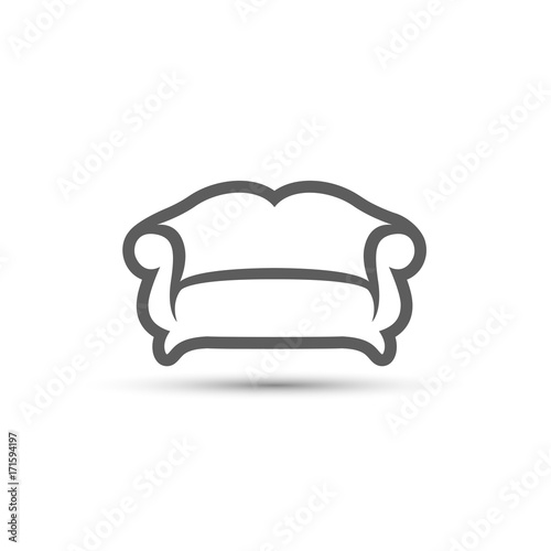 Sofa Icon. Vector illustration