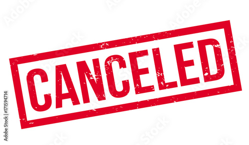 Canceled rubber stamp. Grunge design with dust scratches. Effects can be easily removed for a clean, crisp look. Color is easily changed.