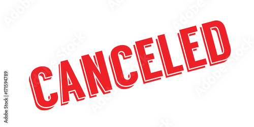 Canceled rubber stamp. Grunge design with dust scratches. Effects can be easily removed for a clean, crisp look. Color is easily changed.