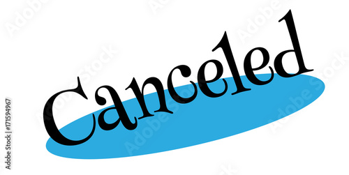 Canceled rubber stamp. Grunge design with dust scratches. Effects can be easily removed for a clean, crisp look. Color is easily changed.