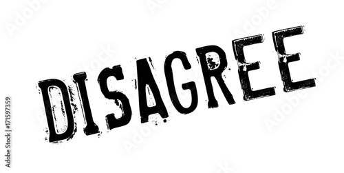 Disagree rubber stamp. Grunge design with dust scratches. Effects can be easily removed for a clean, crisp look. Color is easily changed.
