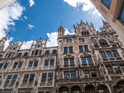 The New Town Hall in city Munich, Germany