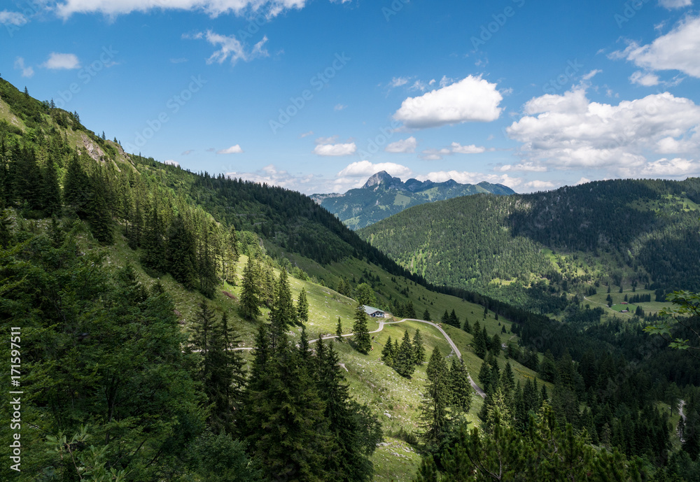 The landscape of mountain in Tyrol, Bavaria