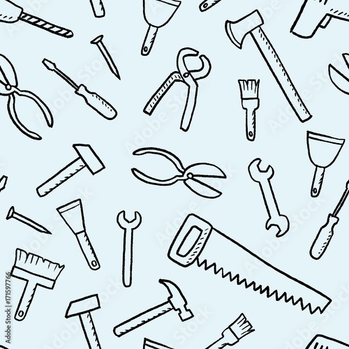 Tools doodle texture