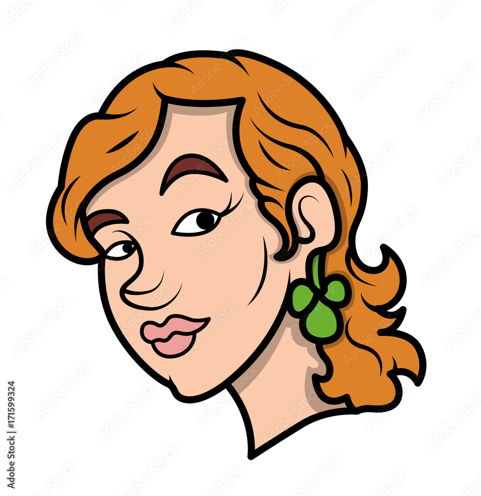 Young Leprechaun Girl Face Expression Young Leprechaun Girl Face Expression