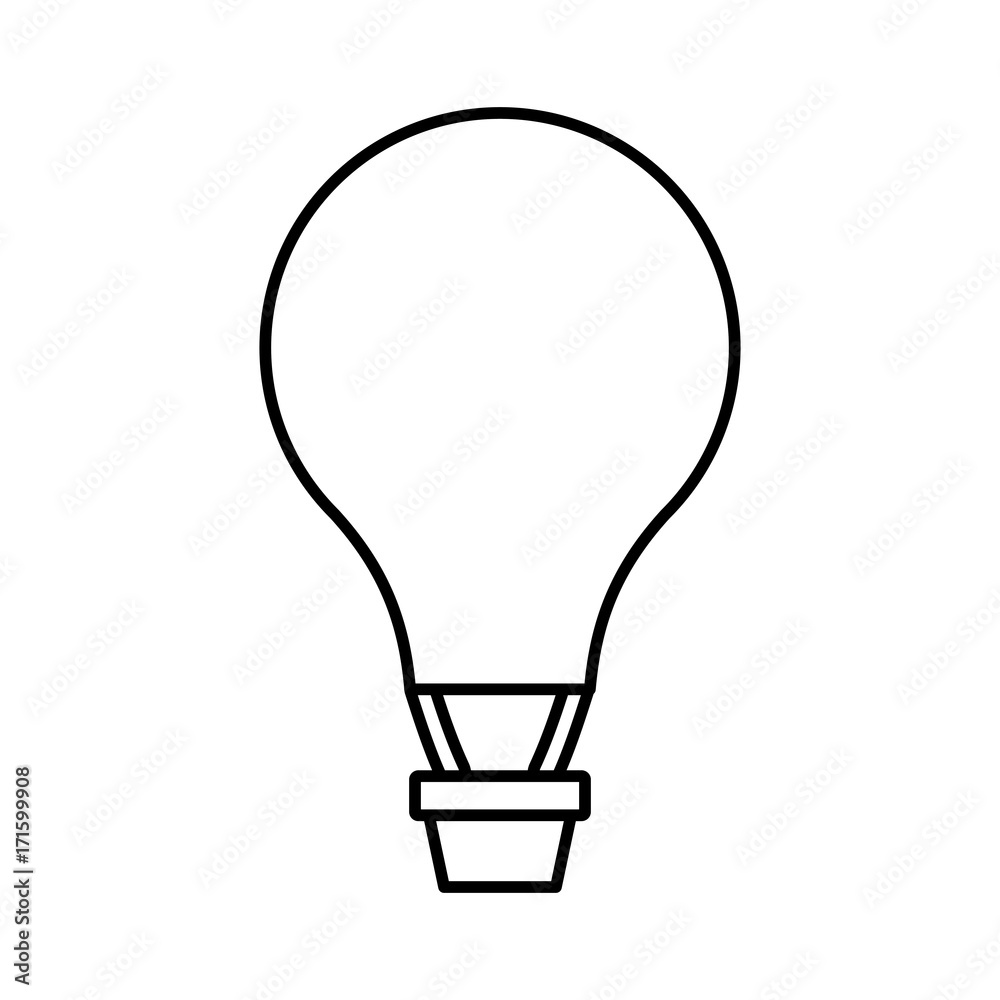 Fototapeta premium Hot air balloon icon vector illustration graphic design