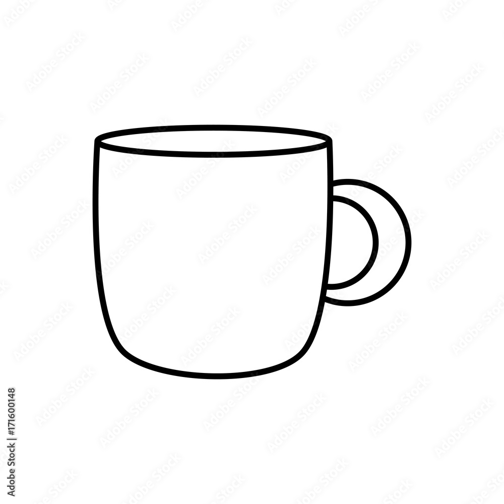 Porcelain mug cup icon vector illustration graphic design