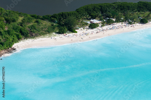 The Caribbean Island Antigua, view from above