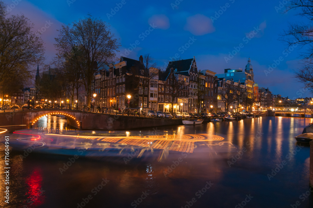 Blue hour in Amsterdam