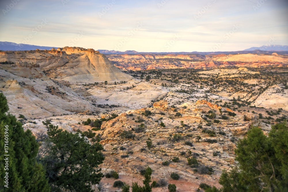Escalante Mesa at Last Light from the Head of Rocks Overlook in the Grand Staircase